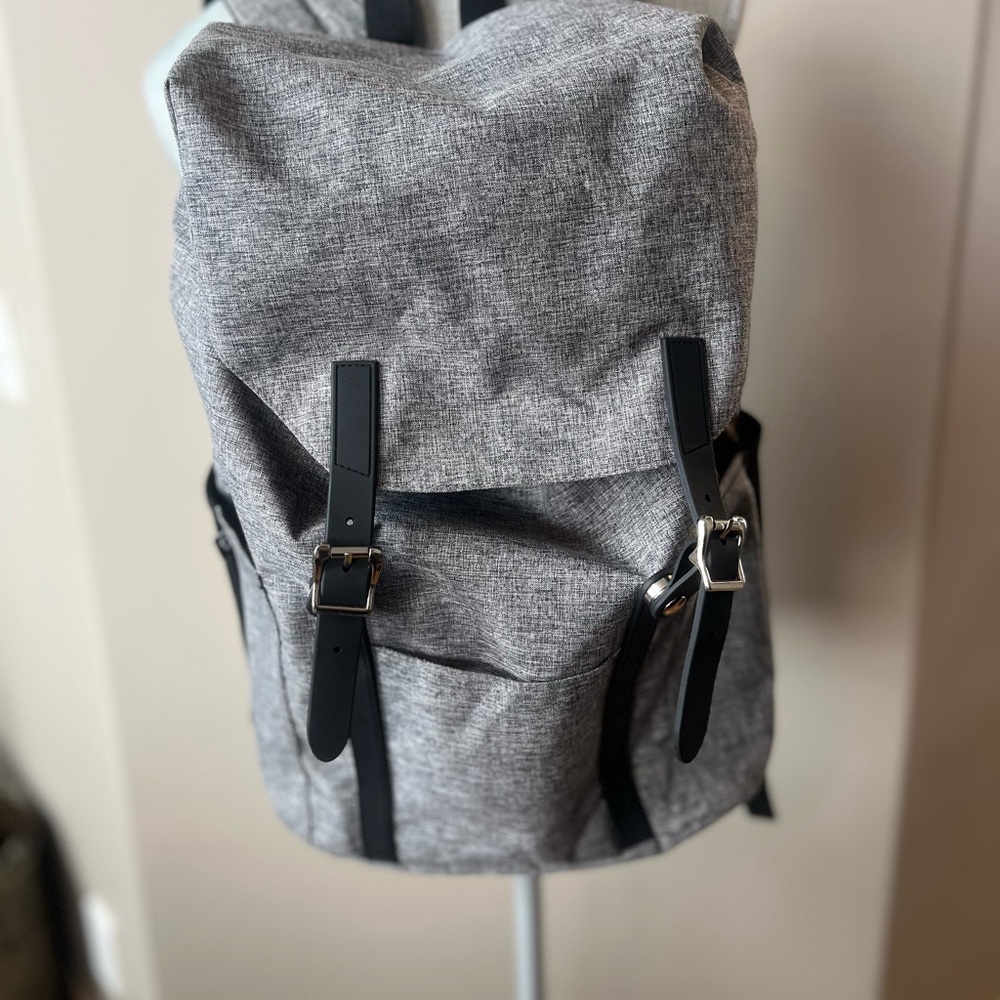 Gray Laptop Backpack with padding